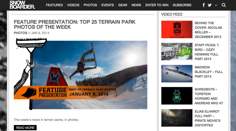 snowboarder home page portfolio copy